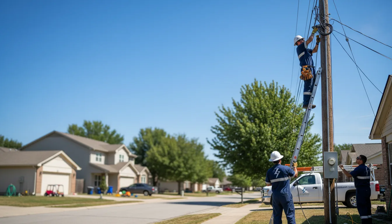 Residential electrician providing installation services in Flatwoods, LA